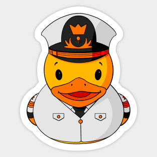 Ship Captain Rubber Duck Sticker